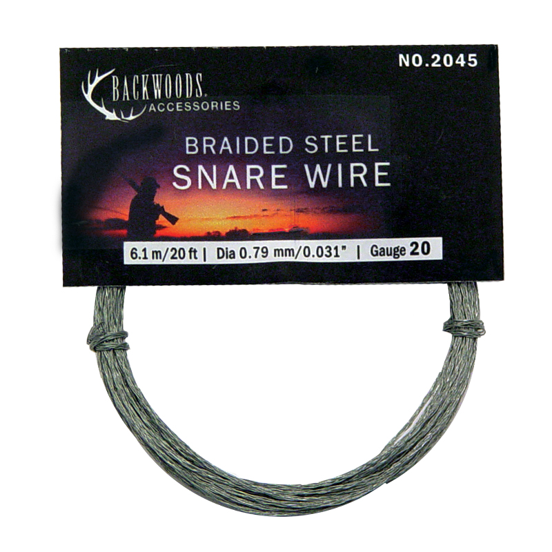 Backwoods braided stainless steel hunting snare game trapping wire