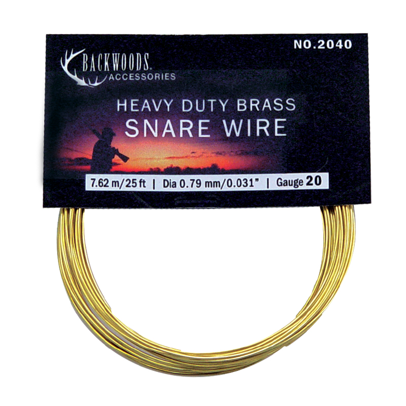 Backwoods heavy duty brass hunting snare game trapping wire