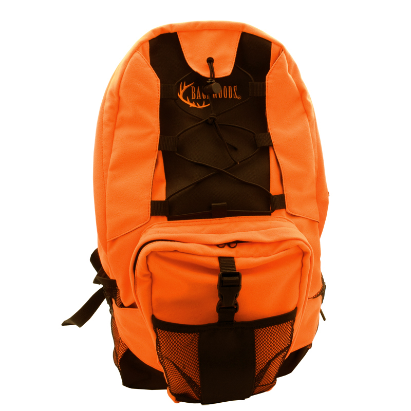 Backwoods blaze orange waterproof hunting backpack with padded shoulder straps