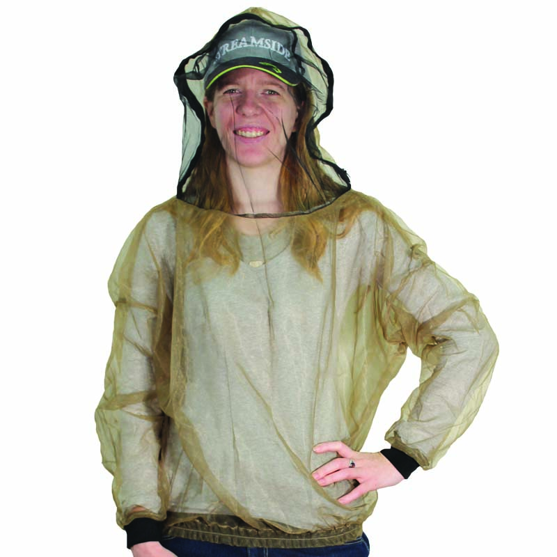 Compac adult mosquito bug jacket with zipper head opening