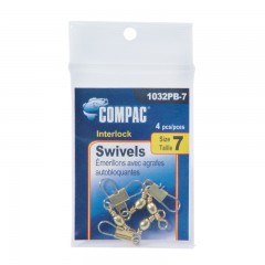Compac Barrel Swivels with Interlock Snaps in Vinyl Pouches