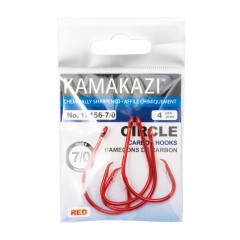 Fishing tackle hooks gear circle red carbon