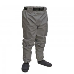 Breathable fishing waist waders polyester neoprene booties