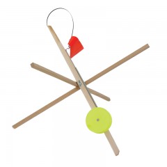 Ice fishing accessories tip up rig wooden tall