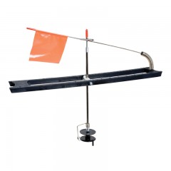 Ice fishing accessories tip up rig plastic line guard ruler