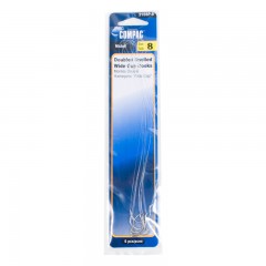 Fishing tackle gear tackle hooks double snelled wide gap
