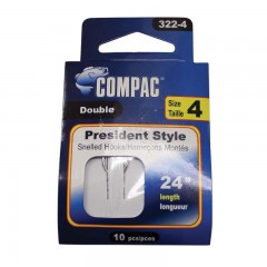 President style double snelled hooks