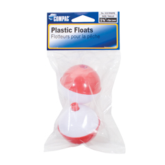 Compac Carded Red & White Bobbers