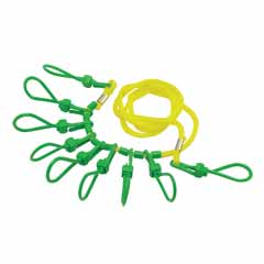 Fishing tackle accessories gear fish stringer polyethylene plastic snaps
