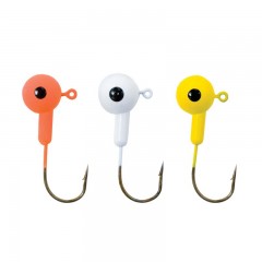 Fishing tackle jig heads floating round single eye