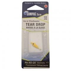 Ice fishing tear drop lures size 6