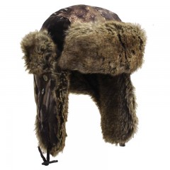 Hunting apparel fur hat camo waterproof insulated lining
