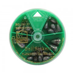 Fishing tackle sinkers bell frypan assorted sizes