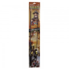 Spinning fishing kit, rod, prespooled reel, tackle