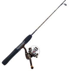 Fishing ice rod reel combo Canadian winters pre-spooled