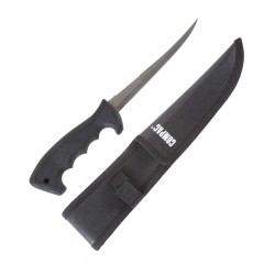 Fishing gear knife fillet scaler rubber handle sheath