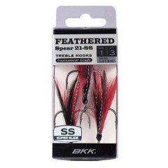 Feathered Spear-21 SS Treble Hooks