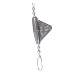 Fishing keel sinkers lead body stainless steel chain