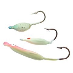 Ice fishing lure kits dipper glow in the dark