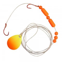 Fishing tackle floating worm harness kamakazi hook